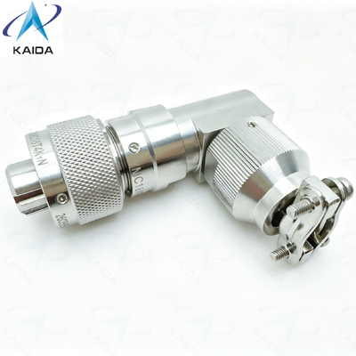Quality  4 Number of Contacts YMC Series Corrosion-Resistant & Waterproof Electrical Connectors YMC18T4K1N.Stainless Steel Passivated.90° Backshell factory