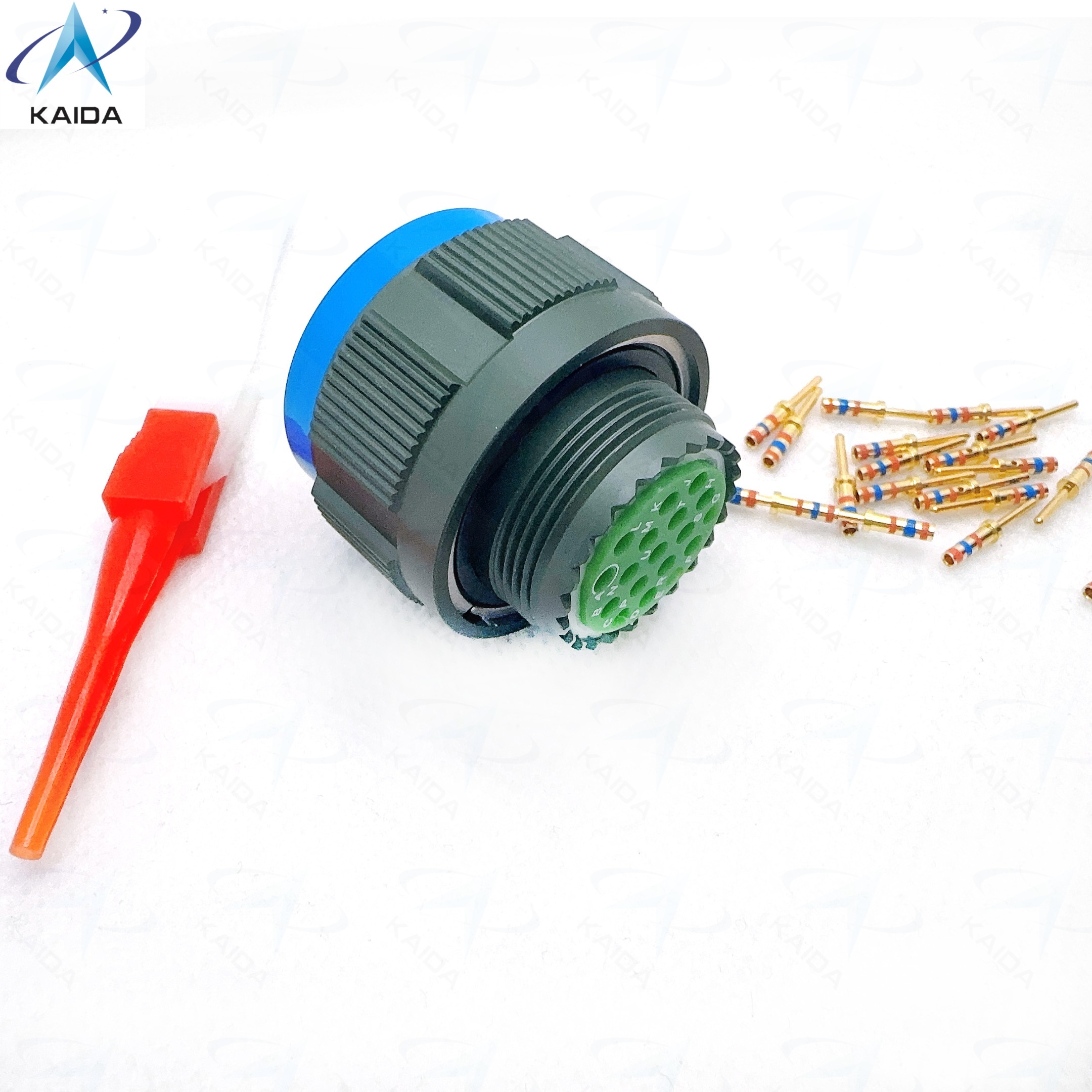 Current Rating 7.5 A MIL DTL 38999 Series Ⅲ Aluminum Shell Material ...