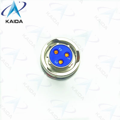 Y50 Series Electrical Connectors Round Plug RFI Shielding 3 Pin Plug Connector