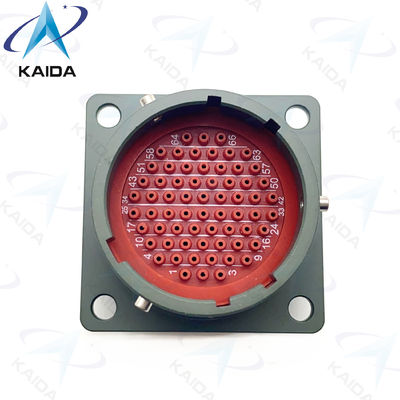 66 Male Pins Mil Dtl 38999 Ii Olive Green Cadmium Plating MIL-DTL-38999 Connector