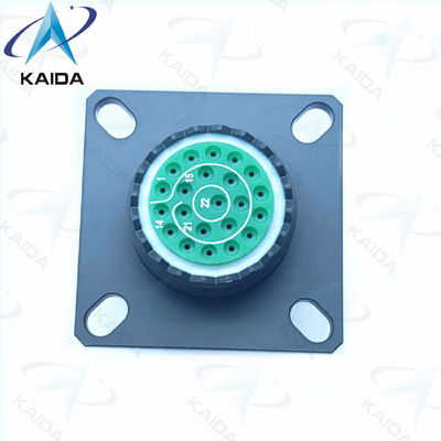 Olive Green D38999 Series 3 Cadmium Shell 22 Female Pins Mil Dtl 38999 Series