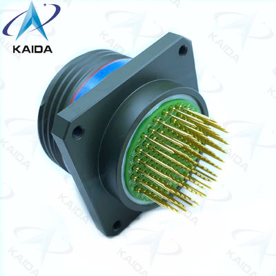 Contact Size 22 Custom Connectors Square Receptacle D38999 Series Iii 100 Long PC Tail
