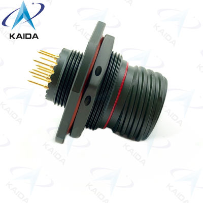 10 male pins Jam nut receptacle for MIL-DTL-38999 Series Ⅲ. D38999/24WC98PCN.PCB type.Olive green Cadmium