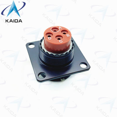 4 Female Pins MIL-DTL-38999 Series 2 Balck Anodized Plating 38999 Power Connector
