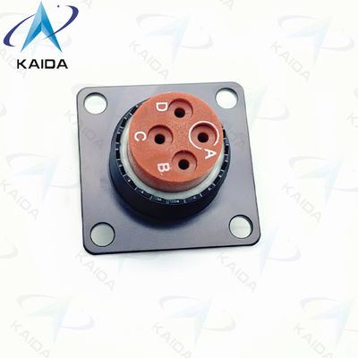 4 Female Pins MIL-DTL-38999 Series 2 Balck Anodized Plating 38999 Power Connector
