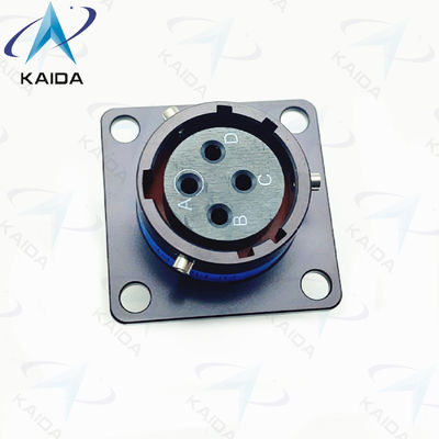 4 Female Pins MIL-DTL-38999 Series 2 Balck Anodized Plating 38999 Power Connector