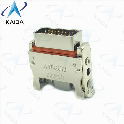 Gold Plating J14 Connector Plug With Pin Light Weight Military Spec Connectors