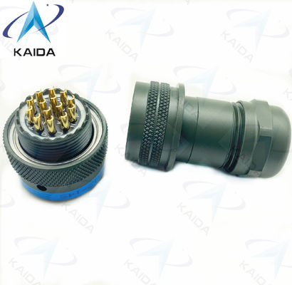 MIL-DTL-26482 Series 1 MS3116HM12-14S Custom Hermetic Backshell 14 Female Pins Olive Green Cadmium Plating