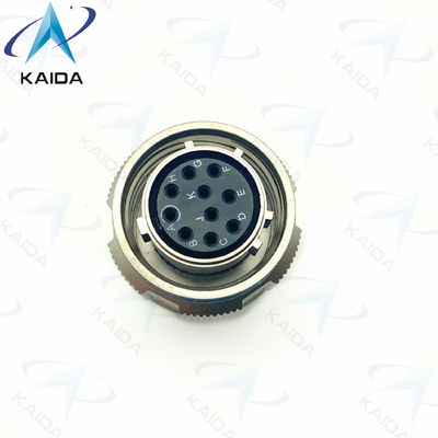 500V MIL-DTL-38999 Series Ⅲ Plug Connector For Military D38999/26FC98SN Electroless Nickel 10 Female Pins.8D Series.