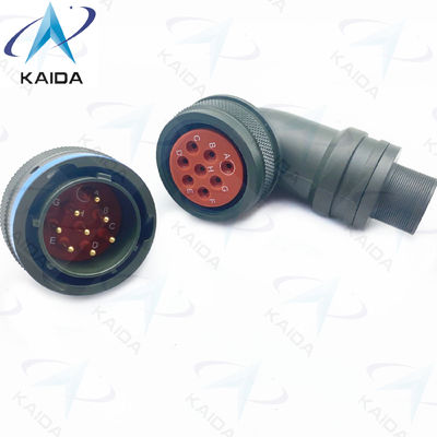 Miniature Connector MIL-DTL-26482 Series Ⅰ With Olive Green Cadmium Shell Finish 90 Degree Plug PT08E16-8P 8 Male Pins