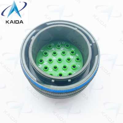 MIL-DTL-38999 Series I Olive Green Cadmium Shell Finish with 500V Voltage Rating Bayonet Coupling MS27467T25B19PN