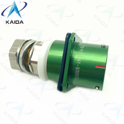 Stable Y50DX-1801Z30KL Circular Connector Panel Mount Style Green Andoized