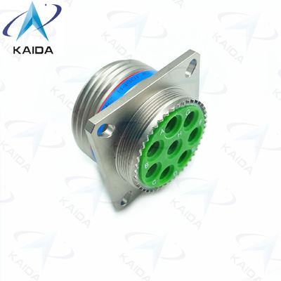 Receptacle MIL-DTL-38999 Series Ⅲ with 8# Power Contacts Or Twinax Contact Electorless Nickel Plating D38999/20FJ08PN