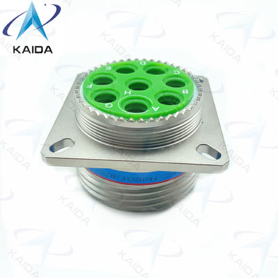 Receptacle MIL-DTL-38999 Series Ⅲ with 8# Power Contacts Or Twinax Contact Electorless Nickel Plating D38999/20FJ08PN