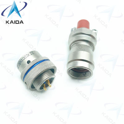 YGD Series YGD26N1003K32 Plug Connector Electroless Nickel 3 Female Pins