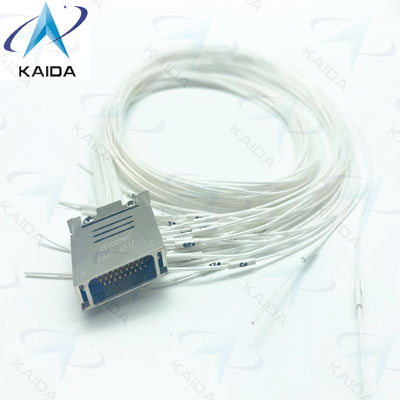 J14F-27TJ  Gold Plated Plug Connector with 60cm Wire 3A Solder Termination and Female Contacts