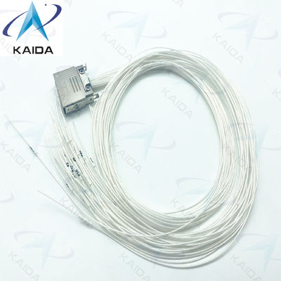 J14F-27TJ  Gold Plated Plug Connector with 60cm Wire 3A Solder Termination and Female Contacts