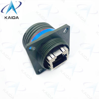 Finsh Olive Green Cadmium RJFTV21G Solder Termination Method RJ45 Series Tri Start Thread Coupling Mechanism