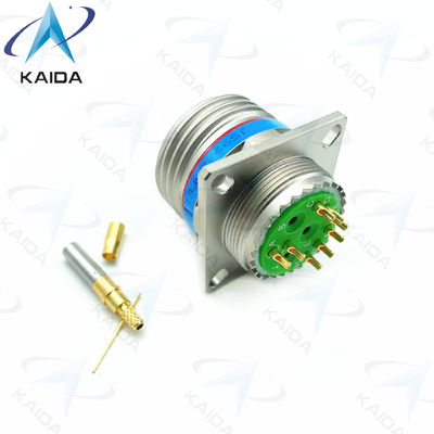Threaded Gold Contact Crimp Connector MIL-DTL-38999 Series 3 Receptacle 7A Current Rating.D38999/20FE11BN-H