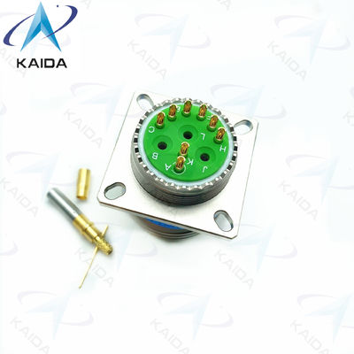 Threaded Gold Contact Crimp Connector MIL-DTL-38999 Series 3 Receptacle 7A Current Rating.D38999/20FE11BN-H
