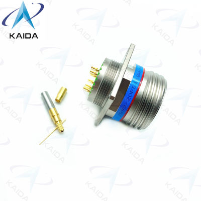 Threaded Gold Contact Crimp Connector MIL-DTL-38999 Series 3 Receptacle 7A Current Rating.D38999/20FE11BN-H