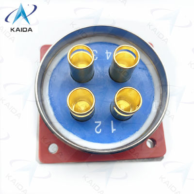 Y50DX Aluminum Circular Electrical Connector Receptacle 3 Contacts Operating Temp -55℃ To 125℃.Y50DX-D404ZK10