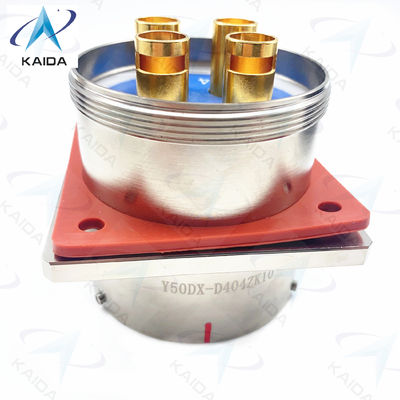 Y50DX Aluminum Circular Electrical Connector Receptacle 3 Contacts Operating Temp -55℃ To 125℃.Y50DX-D404ZK10