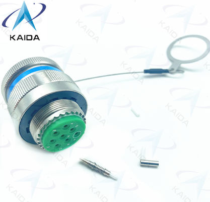 Durability Fiber Optic Connector Crimp Metal Blue Muti Mode Cable 500 Mating Cycles D38999/26KE08B1NF2M Stainless Steel