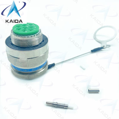 Durability Fiber Optic Connector Crimp Metal Blue Muti Mode Cable 500 Mating Cycles D38999/26KE08B1NF2M Stainless Steel