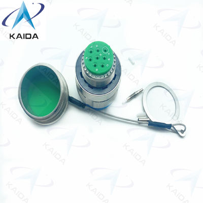 Durability Fiber Optic Connector Crimp Metal Blue Muti Mode Cable 500 Mating Cycles D38999/26KE08B1NF2M Stainless Steel