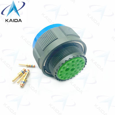 Threaded MIL-DTL-38999 Series 3 Receptacle 23 Copper Alloy Crimp Contact Gold Finish 7A.D38999/26WE99PA.8D series