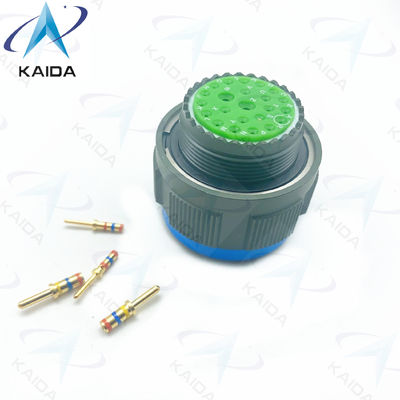 Threaded MIL-DTL-38999 Series 3 Receptacle 23 Copper Alloy Crimp Contact Gold Finish 7A.D38999/26WE99PA.8D series