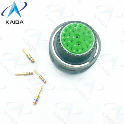 Threaded MIL-DTL-38999 Series 3 Receptacle 23 Copper Alloy Crimp Contact Gold Finish 7A.D38999/26WE99PA.8D series