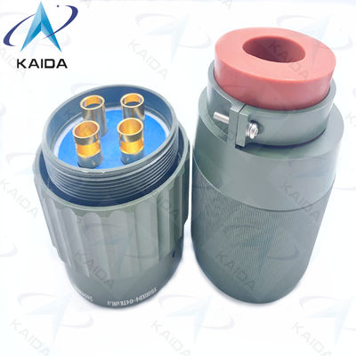 Y50DX Series Circular Electrical Connector Aluminum Olive Green Cadmium Plug 4 Contacts Y50DXD4-04TK5NL2
