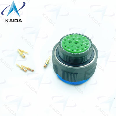 500V Olive Green Cadmium MIL-DTL-38999 Series 3 Crimp Gold Contacts 23 Male Pins D38999/26WE99PN.8D Series