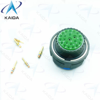 500V Olive Green Cadmium MIL-DTL-38999 Series 3 Crimp Gold Contacts 23 Male Pins D38999/26WE99PN.8D Series