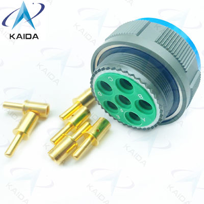 Threaded Gold Plated Copper Alloy MIL-DTL-38999 Series 3 Plug Connector Crimp 8# Power Contact.D38999/26WH06PN.8D Series