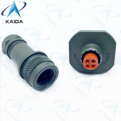 Aluminum Alloy Miniature Connector With 4 Solder Contacts Olive Green Cadmium Finish MS3114M8-4SN Hermetic Backshell