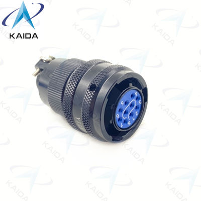 Y11X Series Black Anodized Aluminum Solder Circular Electrical Connector Plug Y11X-1210TK2
