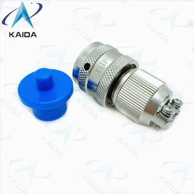 Aluminum Circular Electrical Connector Y11P Series With Electroless Nickel Finish / Strain Relief Clamp Y11P-0804TK2