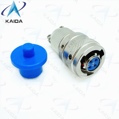 Aluminum Circular Electrical Connector Y11P Series With Electroless Nickel Finish / Strain Relief Clamp Y11P-0804TK2