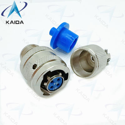 Aluminum Circular Electrical Connector Y11P Series With Electroless Nickel Finish / Strain Relief Clamp Y11P-0804TK2