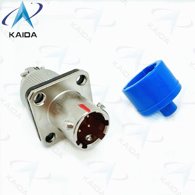 Circular Electrical Connector Receptacle 4 Contacts Electroless Nickel Finish -55.C To 125.C Operating。Y11P-0804ZK10-2