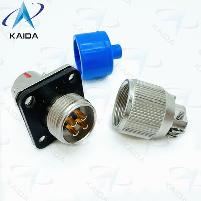 Circular Electrical Connector Receptacle 4 Contacts Electroless Nickel Finish -55.C To 125.C Operating。Y11P-0804ZK10-2