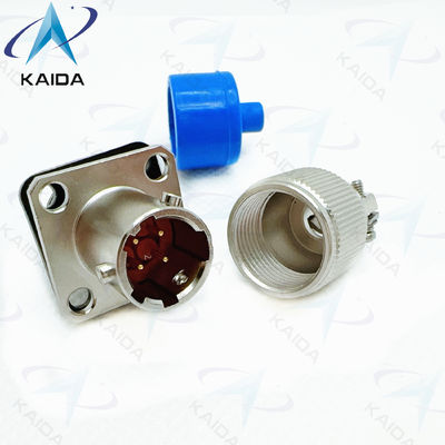 Circular Electrical Connector Receptacle 4 Contacts Electroless Nickel Finish -55.C To 125.C Operating。Y11P-0804ZK10-2