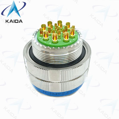 MIL-DTL-38999 Series 3 Copper Alloy Contacts Plug Stainless Steel Shell 20 Contacts Gold Finish