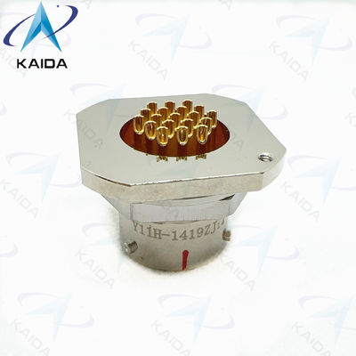 Circular Receptacle with Y11P Series Aluminum Pins for PCB Mount Low Current Y11H-1419ZJ14.Hermetic Receptacle.
