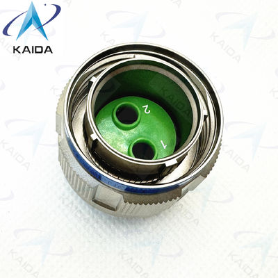 MILDTL-38999 2 Twinax Contacts Threaded / Electroless Nickel /  Gold Contact Finish  Connector D38999/26FE82PN