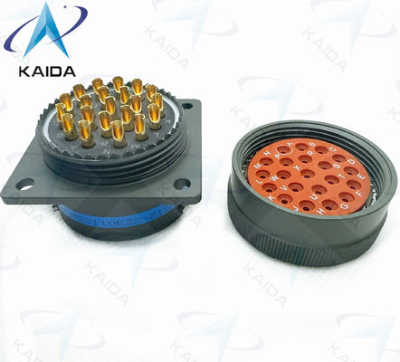 21 Contacts Solder Contact Termination MIL-DTL-26482 Series ⅠMS3110E22-21SN Environmental Sealed Olive Green Cadmium