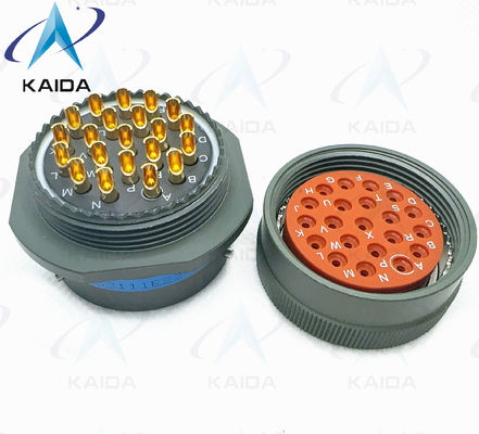 MIL-DTL-26482 Series I Miniature Connector Solder Contacts.MS3111E22-21PN.Narrow Flange Receptacle Olive green Cadmium